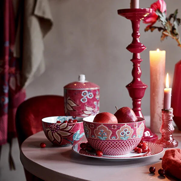Pip Studio Flower Festival Kırmızı Porselen Kase 51003195