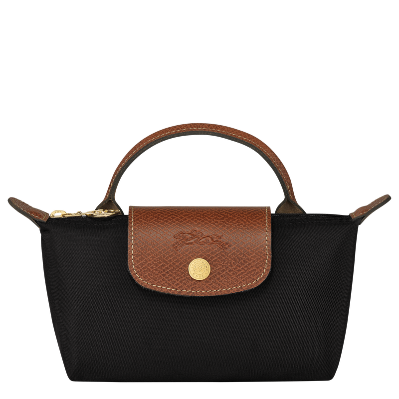 LONGCHAMP LE PLIAGE ORIGINAL POUCH WITH HANDLE BLACK XS
