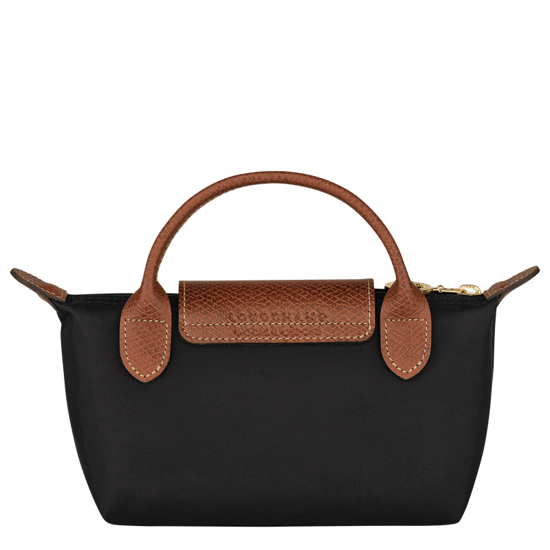 LONGCHAMP LE PLIAGE ORIGINAL POUCH WITH HANDLE BLACK XS