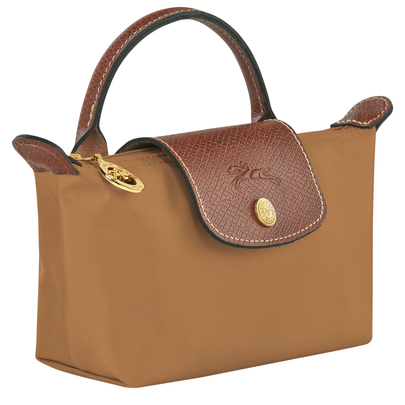 LE PLIAGE ORIGINAL POUCH WITH HANDLE XS FAWN