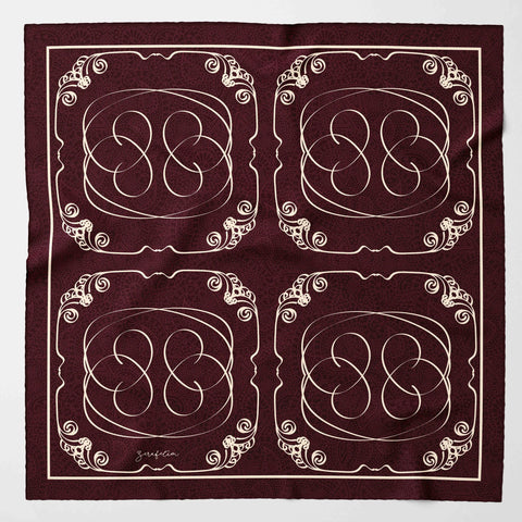Dantel Desen Twill İpek Eşarp
