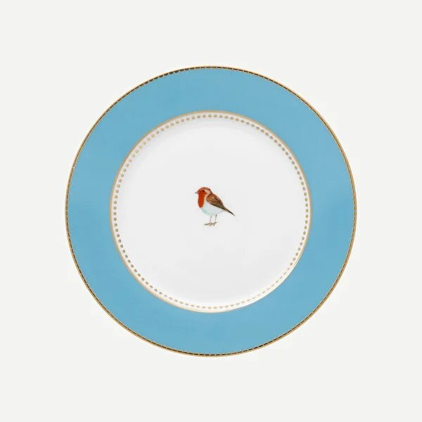 Mavi Porselen Pasta Tabağı 17 Cm Love Birds Collection by Pip Studio
