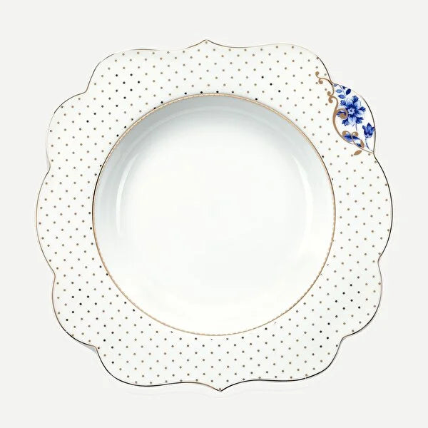 Pip Studio Royal White Beyaz Porselen Çukur Tabak 51001188 #TİCSBRANDS#