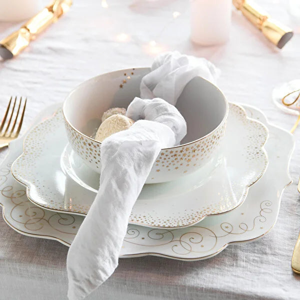 Pip Studio Royal Gold White Beyaz Porselen Kahvaltı Tabağı 51001397