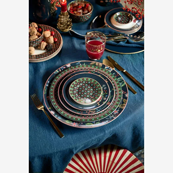 Pip Studio Berry Blues Yeşil Porselen Petit Four Tabağı 51001479