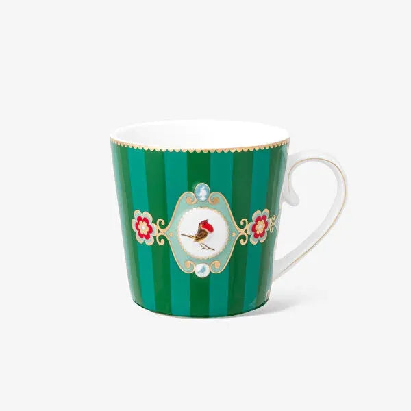 Yeşil Porselen Kupa 250 Ml Love Birds Collection by Pip Studio #TİCSBRANDS#