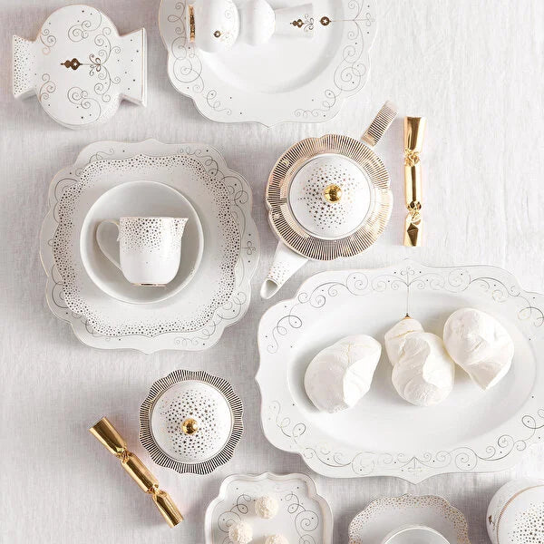 Pip Studio Royal Gold White Beyaz Porselen Salata Kasesi 51003263