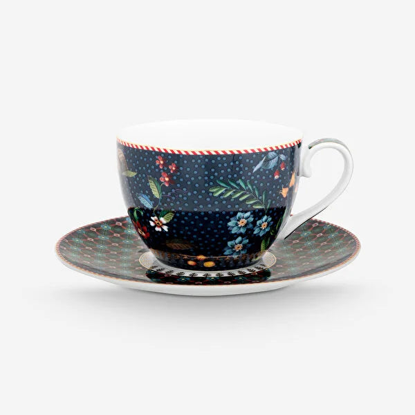 Pip Studio Berry Blues Mavi Porselen Çay Fincanı 51004195