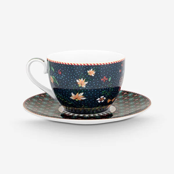 Pip Studio Berry Blues Mavi Porselen Çay Fincanı 51004195