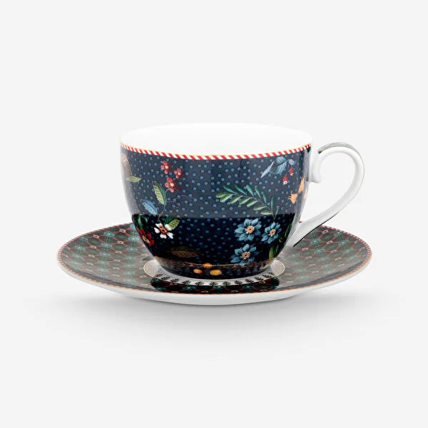 Pip Studio Berry Blues Mavi Porselen Çay Fincan Seti 51004197