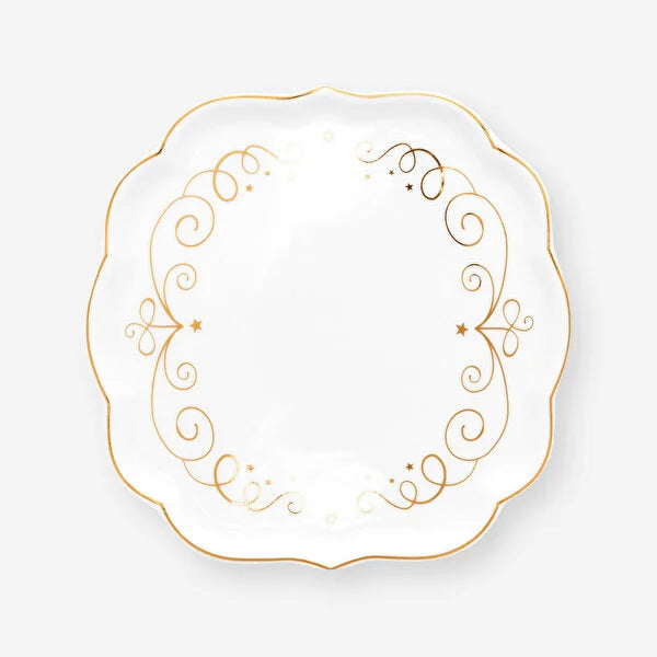 Pip Studio Royal Gold White Beyaz Porselen Çay Tabağı 51013027