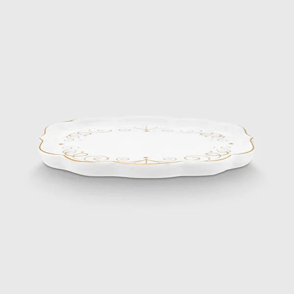 Pip Studio Royal Gold White Beyaz Porselen Çay Tabağı 51013027