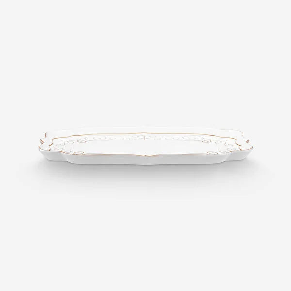 Pip Studio Royal Gold White Beyaz Porselen Tepsi 51018154
