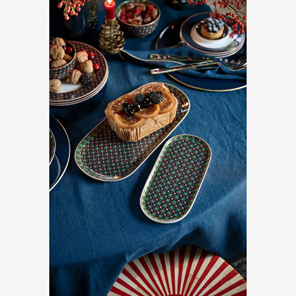 Pip Studio Berry Blues Yeşil Porselen Servis Tabağı 51018162 #TİCSBRANDS#