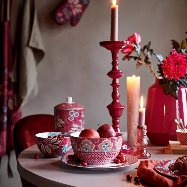 Pip Studio Flower Festival Kırmızı Porselen Kase 51003196