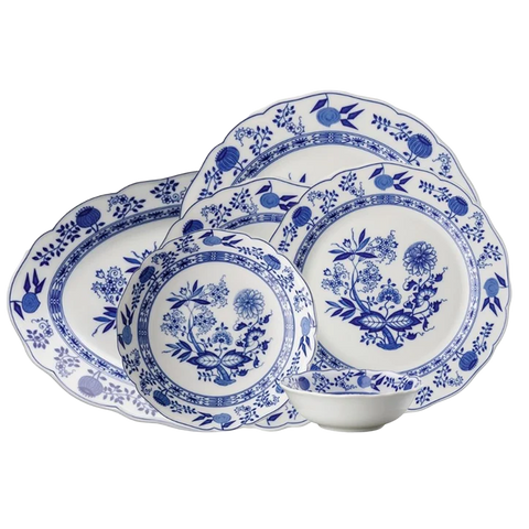 Hutschenreuther BLAU ZWİEBELMUSTER YEMEK TAKIMI