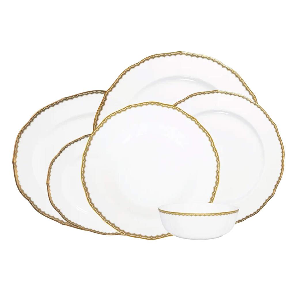 PROUNA ANTİQUE GOLD YEMEK TAKIMI