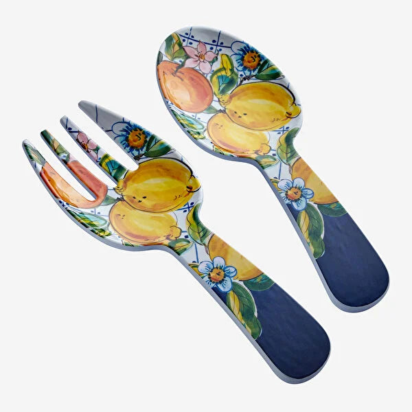 Chiara Alessi Capri Mavi Melamin Servis Seti CAMHH1040BL