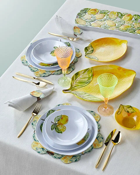 Chiara Alessi Capri Sarı Melamin Servis Tabağı CAMKK8481LM