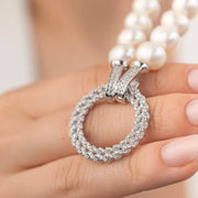 26 İnci ve Zirkon Halka Kolye mzkcb0-gy.myshopify.com