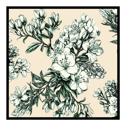 Bahar Desen 2 Twill İpek Eşarp