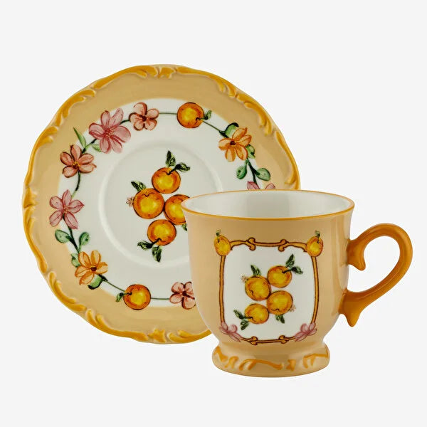 Chiara Alessi Il Sogno Turuncu Stoneware Kahve Fincan Seti CASIS4627OR2