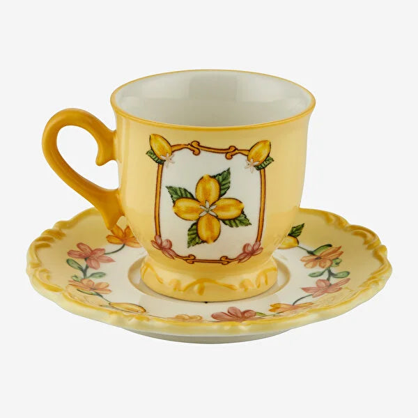 Chiara Alessi Il Sogno Sarı Stoneware Kahve Fincan Seti CASIS4627YL2