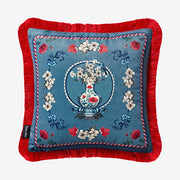 Chiara Alessi Carpe Diem Mavi Kadife Dekoratif Yastık CATPF4343LB #TİCSBRANDS#