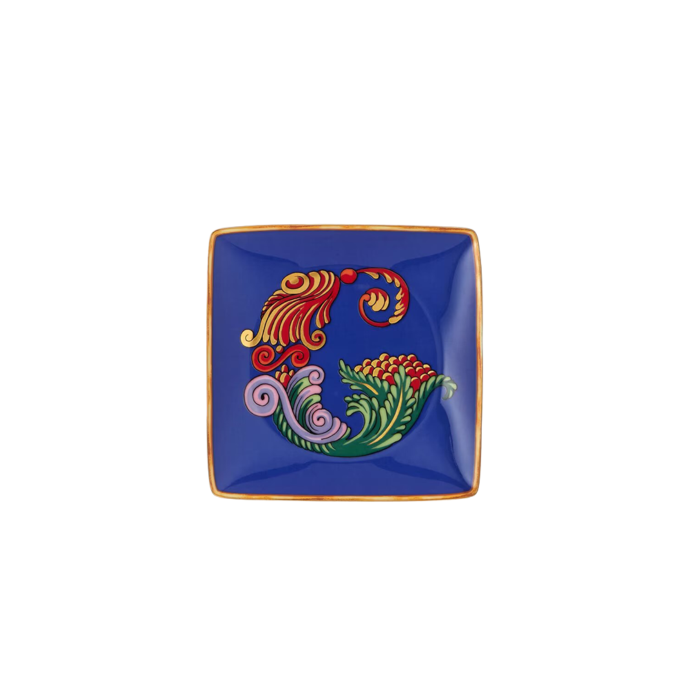 Alphabet G Harfli Porselen Dekoratif Tabak 12 cm