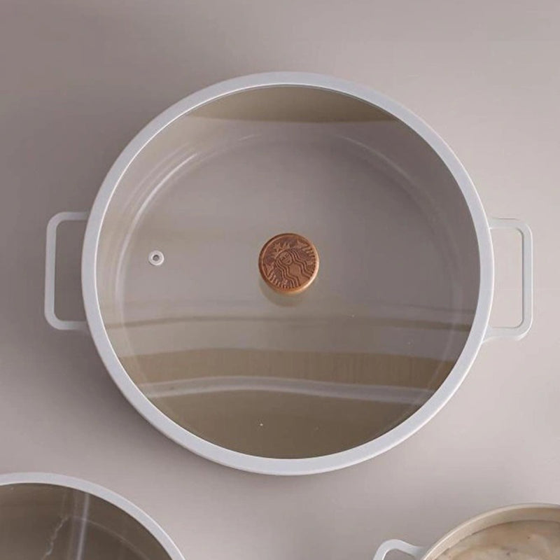 Neoflam Fika Alüminyum Beji Cam Kapaklı Döküm Tencere 30 Cm