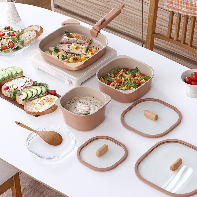 Neoflam Fika Comfort Terracota Tencere ve Tava Seti