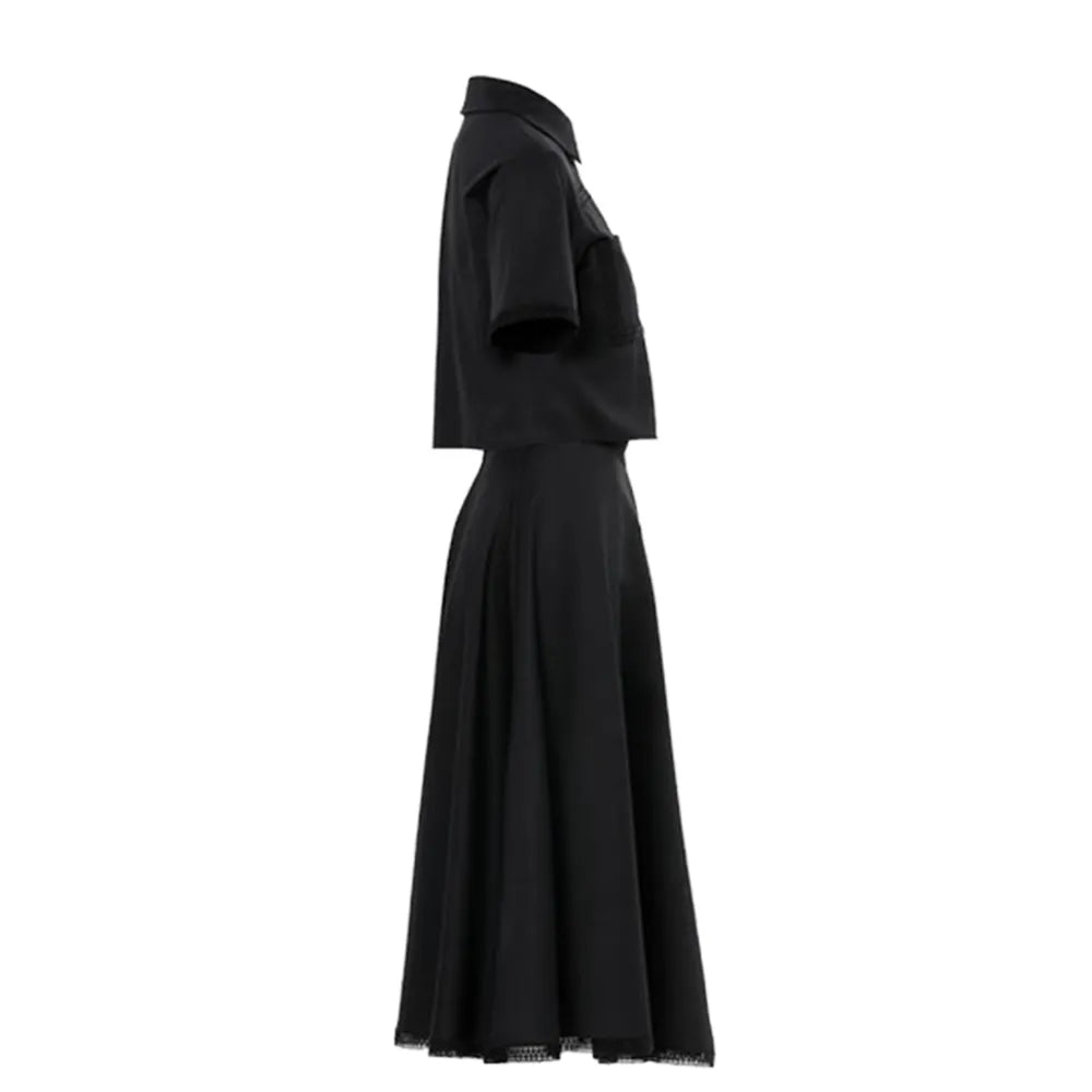 KİWE Kısa Kollu Gömlek Ve Midi Etekli Siyah Takım mzkcb0-gy.myshopify.com KİWE Kısa Kollu Gömlek Ve Midi Etekli Siyah Takım #TİCSBRANDS#
