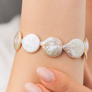 54 Yassı İnci Bileklik #TİCSBRANDS#