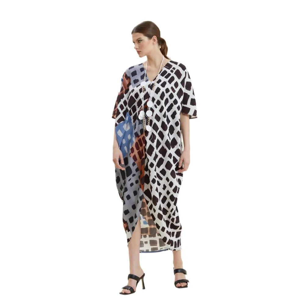 V-Yaka Desenli Elbise mzkcb0-gy.myshopify.com V-Yaka Desenli Elbise #TİCSBRANDS#